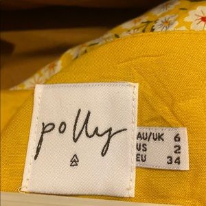 PRINCESS POLLY YELLOW FLORAL MINI DRESS